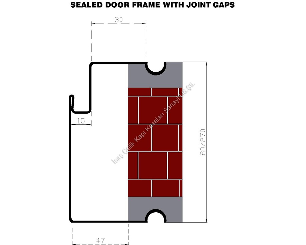 Sealed Door Frame with Joint Gaps